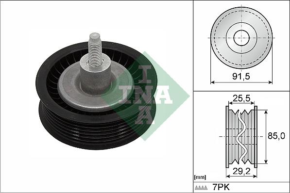 INA 532 0909 10 - Направляющий ролик, поликлиновый ремень avtokuzovplus.com.ua