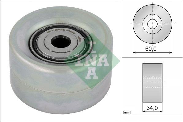 INA 532 0921 10 - Паразитний / провідний ролик, поліклиновий ремінь autocars.com.ua