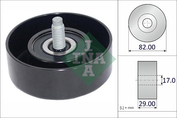 INA 532 1068 10 - Паразитний / провідний ролик, поліклиновий ремінь autocars.com.ua