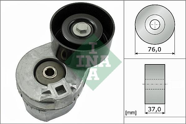 INA 534 0031 10 - Натягувач ременя, клинові зуб. autocars.com.ua