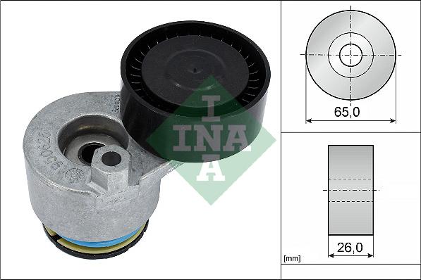 INA 534 0141 30 - Натяжник ременя генератора autocars.com.ua