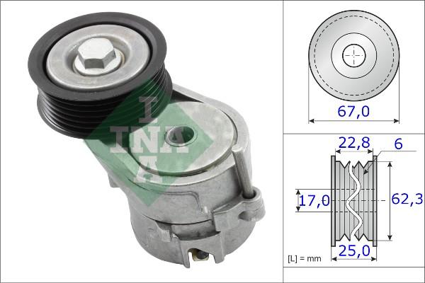 INA 534 0246 10 - Натяжитель, поликлиновый ремень autodnr.net