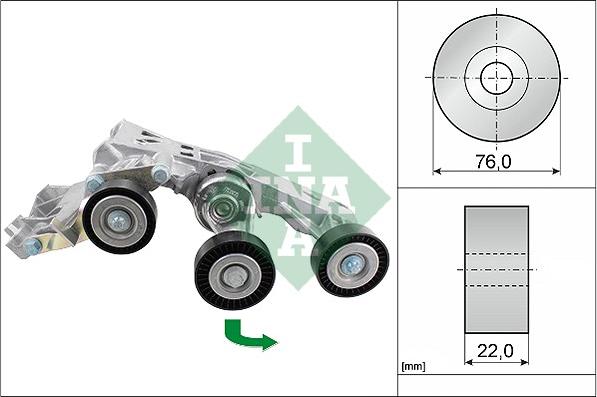 INA 534 0338 10 - Натяжитель, поликлиновый ремень autodnr.net