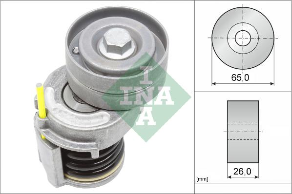 INA 534 0346 10 - Натягувач ременя, клинові зуб. autocars.com.ua