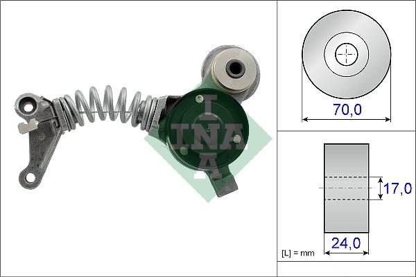 INA 534 0419 10 - Натяжитель, поликлиновый ремень autodnr.net