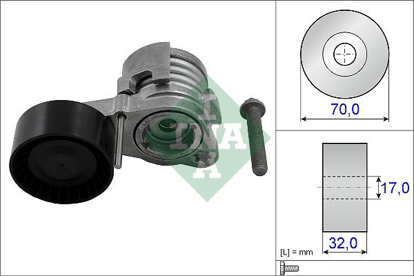 INA 534 0432 10 - Натяжитель, поликлиновый ремень avtokuzovplus.com.ua