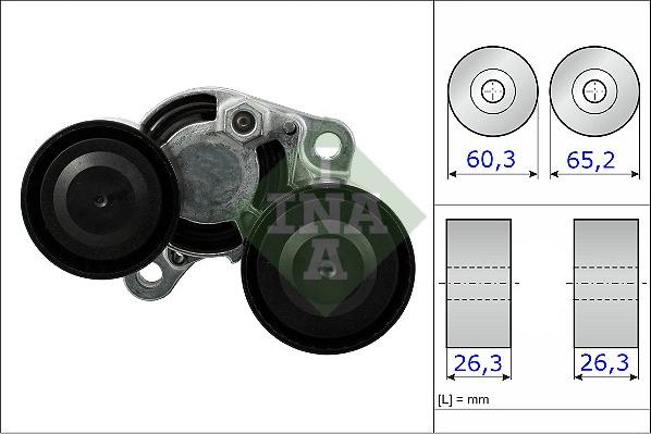 INA 534 0482 10 - Натягувач ременя, клинові зуб. autocars.com.ua