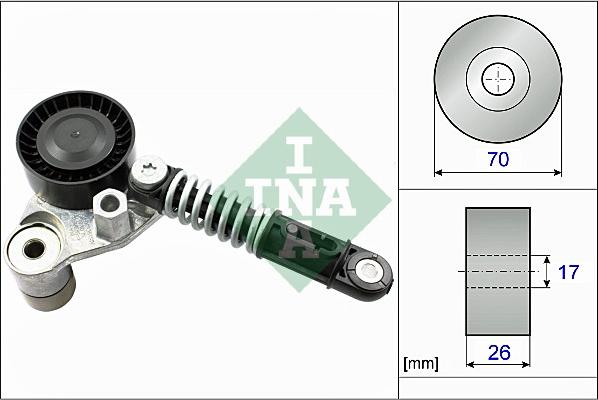 INA 534 0533 10 - Натяжитель, поликлиновый ремень avtokuzovplus.com.ua