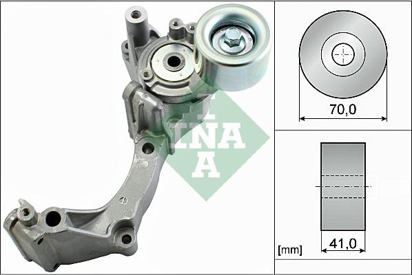 INA 534 0537 10 - Натягувач ременя, клинові зуб. autocars.com.ua