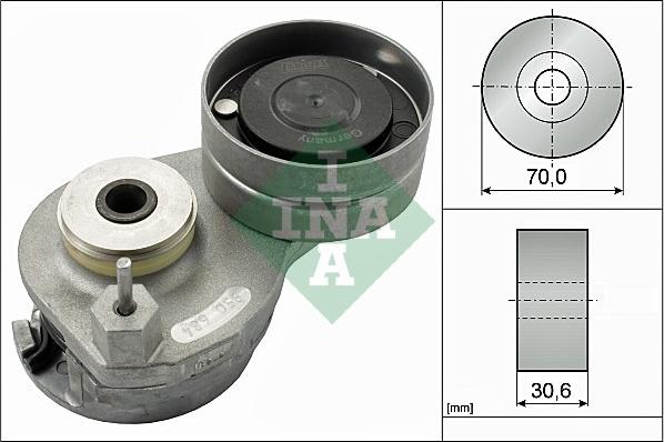 INA 534 0588 10 - Натягувач ременя, клинові зуб. autocars.com.ua