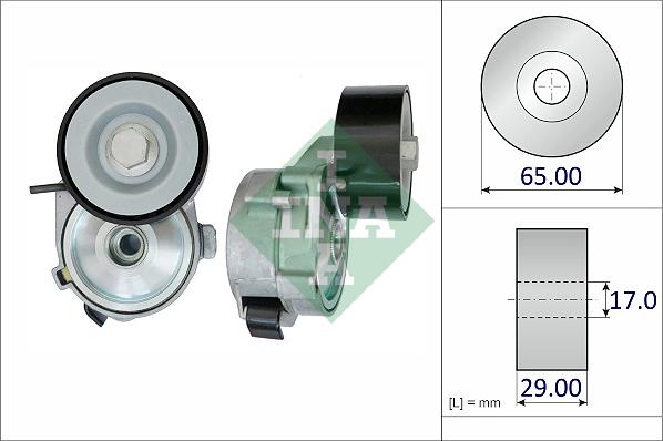 INA 534 0881 10 - Натягувач ременя, клинові зуб. autocars.com.ua