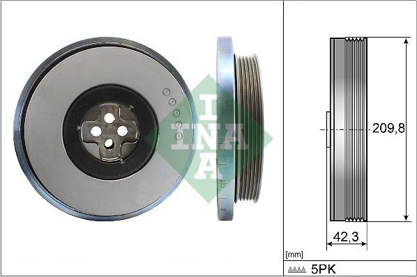 INA 544 0606 10 - Шкив коленчатого вала avtokuzovplus.com.ua