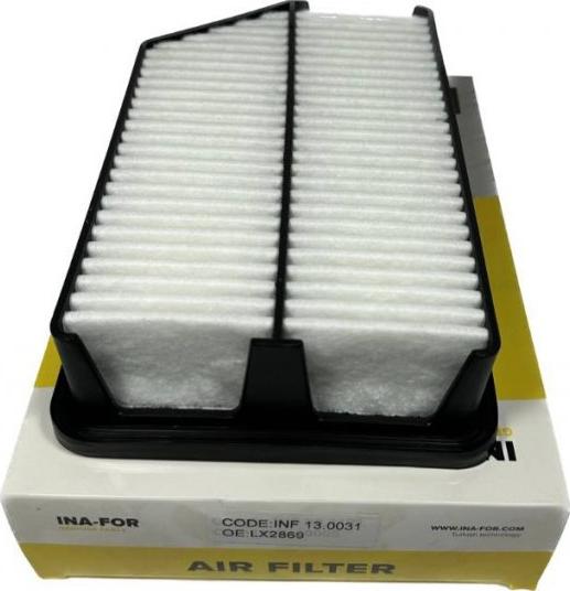 INA-FOR INF13.0031 - Повітряний фільтр autocars.com.ua
