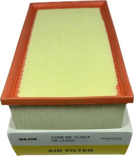 INA-FOR INF13.0074 - Повітряний фільтр autocars.com.ua