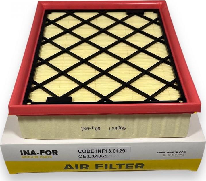 INA-FOR INF13.0129 - Повітряний фільтр autocars.com.ua