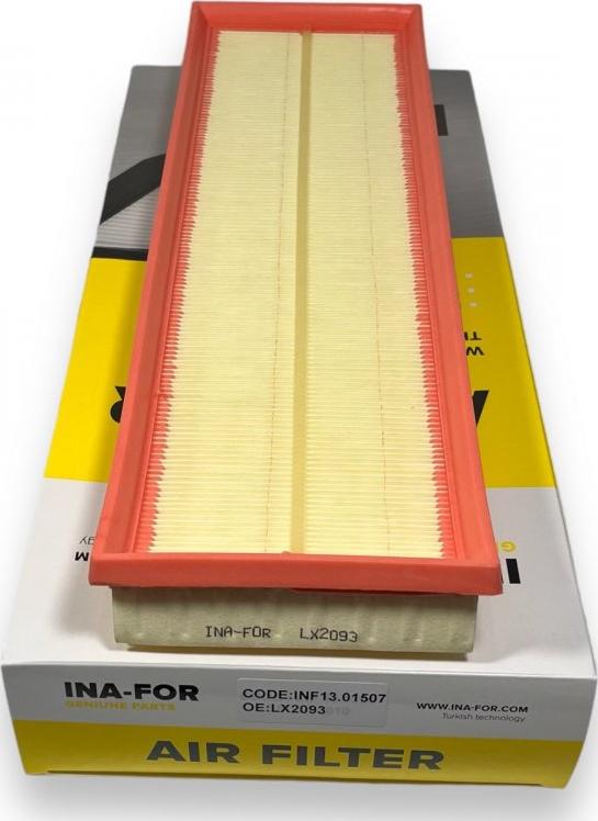 INA-FOR INF13.01507 - Повітряний фільтр autocars.com.ua