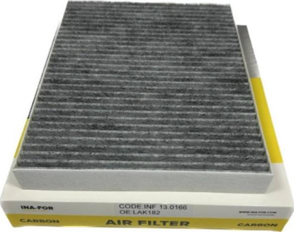 INA-FOR INF13.0166 - Фільтр, повітря у внутрішній простір autocars.com.ua