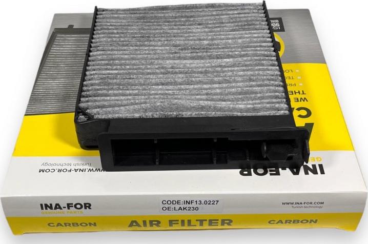 INA-FOR INF13.0227 - Фільтр, повітря у внутрішній простір autocars.com.ua