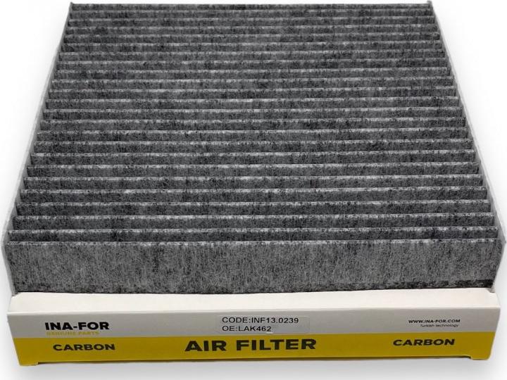 INA-FOR INF13.0239 - Фільтр, повітря у внутрішній простір autocars.com.ua