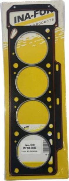 INA-FOR INF60.0080 - Прокладка, головка циліндра autocars.com.ua