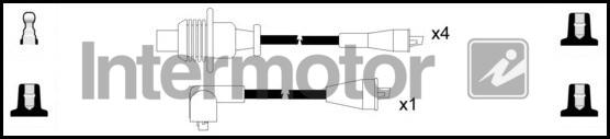 INTERMOTOR 73252 - Комплект проводів запалювання autocars.com.ua