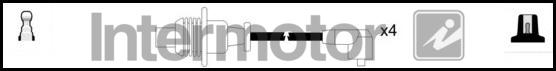 INTERMOTOR 73295 - Комплект проводів запалювання autocars.com.ua