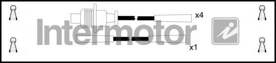 INTERMOTOR 73330 - Комплект проводів запалювання autocars.com.ua