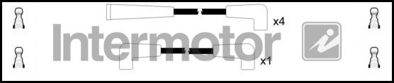 INTERMOTOR 73421 - Комплект проводів запалювання autocars.com.ua