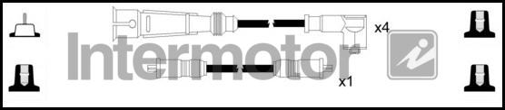 INTERMOTOR 73495 - Комплект проводів запалювання autocars.com.ua