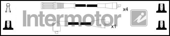 INTERMOTOR 73555 - Комплект проводів запалювання autocars.com.ua