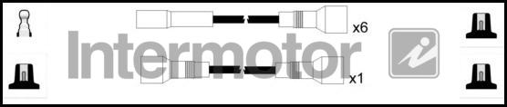 INTERMOTOR 73558 - Комплект проводів запалювання autocars.com.ua