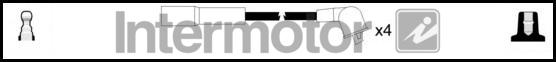 INTERMOTOR 73615 - Комплект проводів запалювання autocars.com.ua