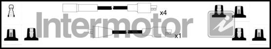 INTERMOTOR 73718 - Комплект проводів запалювання autocars.com.ua