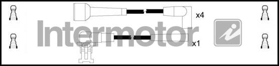 INTERMOTOR 73798 - Комплект проводів запалювання autocars.com.ua