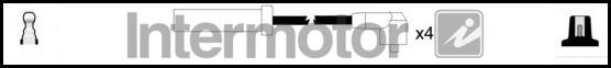 INTERMOTOR 73899 - Комплект проводів запалювання autocars.com.ua