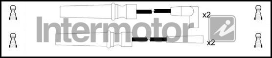 INTERMOTOR 73902 - Комплект проводів запалювання autocars.com.ua