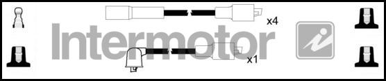 INTERMOTOR 73958 - Комплект проводів запалювання autocars.com.ua
