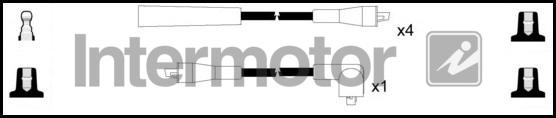 INTERMOTOR 76006 - Комплект проводів запалювання autocars.com.ua