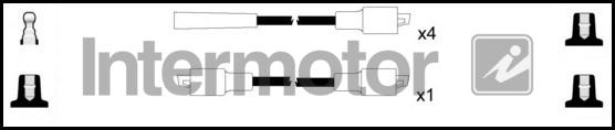 INTERMOTOR 76008 - Комплект проводів запалювання autocars.com.ua