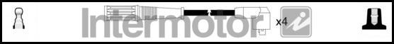 INTERMOTOR 76011 - Комплект проводів запалювання autocars.com.ua