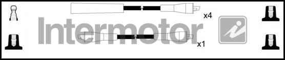 INTERMOTOR 76016 - Комплект проводів запалювання autocars.com.ua