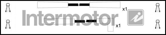 INTERMOTOR 76026 - Комплект проводів запалювання autocars.com.ua