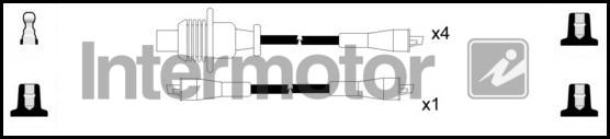 INTERMOTOR 76029 - Комплект проводів запалювання autocars.com.ua