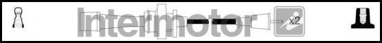 INTERMOTOR 76101 - Комплект проводів запалювання autocars.com.ua