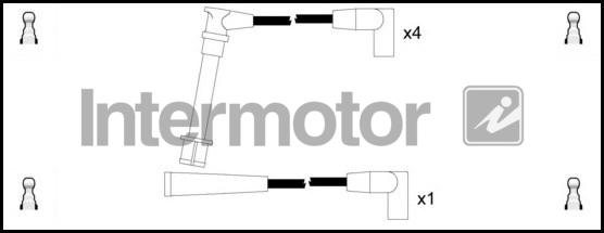 INTERMOTOR 76124 - Комплект проводів запалювання autocars.com.ua