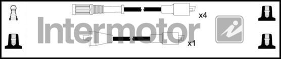 INTERMOTOR 76131 - Комплект проводів запалювання autocars.com.ua