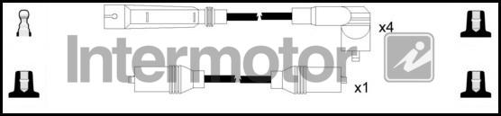 INTERMOTOR 76163 - Комплект проводів запалювання autocars.com.ua
