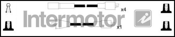 INTERMOTOR 76169 - Комплект проводів запалювання autocars.com.ua