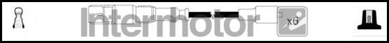 INTERMOTOR 76186 - Комплект проводів запалювання autocars.com.ua