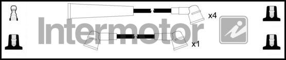 INTERMOTOR 76204 - Комплект проводів запалювання autocars.com.ua